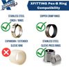 XFITTING 20 Pcs. 3/8" OD Compression x 1/2" Pex Angle Valve, Pex B Valve