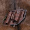 Leather Multitools Carry Flashlight Holder Pen Belt Holster Organizer-Clea