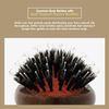 Spornette Classic German Porcupine Brush - Boar Bristles & Ball-Tipped Nylon Bristle Hair Brush with Wooden Handle - For Detangling, Straightening & Smoothing - For All Hair Types, Kids, Men & Women