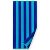 Softerry - Extra Soft Beach Towel 30 x 60 inch Cabana Stripe Hotel Pool and Resort Style Absorbent Terry 100% Cotton (Royal-Tur-Red-Pink, 4 Pack)