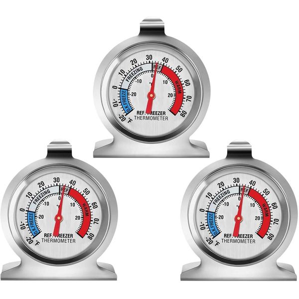 3PK Refrigerator Thermometer Freezer Kitchen Fridge Temperature Gauge Sensor