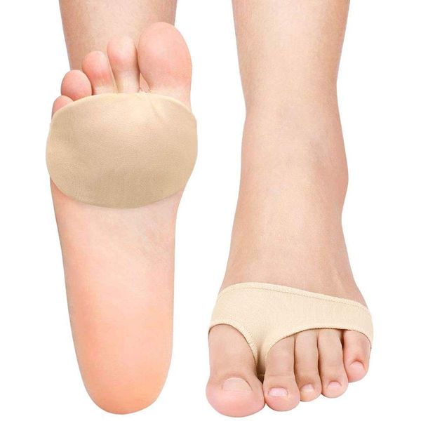 Adjustable Metatarsal Gel Sleeve Forefoot Cushion Pads, Ball of Foot Gel Cushions, Foot Pain Relief Pad, Fabric Metatarsal Pads 2 Pair Sock for Women & Men by Pedimend UK Seller