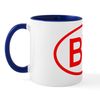 CafePress BV Oval (Red) Mug 11 oz (325 ml) Ceramic Coffee Mug