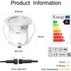 LED Deck Lights Kit 12V Low Voltage Waterproof IP67 Warm White Recessed Deck In