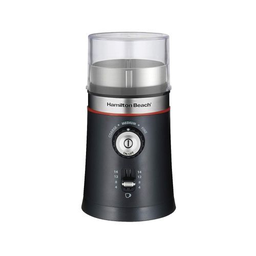 Hamilton Beach 10oz Electric Coffee Grinder with Multiple Grind Settings for up to 14 Cups, Stainless Steel Blades, Black