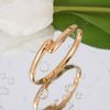 MILAKOO 4mm Minimalist Gold Teardrop Bangle Bypass Hug Statement Stackable Bracelets Gifts for Her