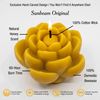 Sunbeam Candles Beeswax Lotus Flower