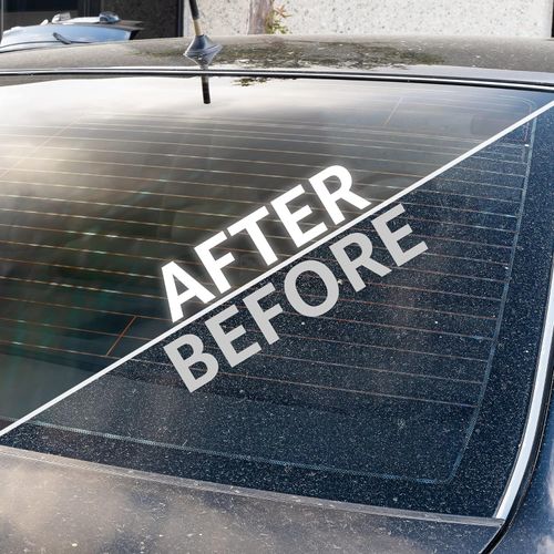 Rev Auto Car Window Cleaner - Includes Window Drying Towel | Ammonia-Free Glass Cleaner That is Tint Safe (16 fl oz)