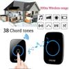 2Pair Waterproof Wireless Doorbell Chime & Plugin Receiver Kit 1000Ft Range Home
