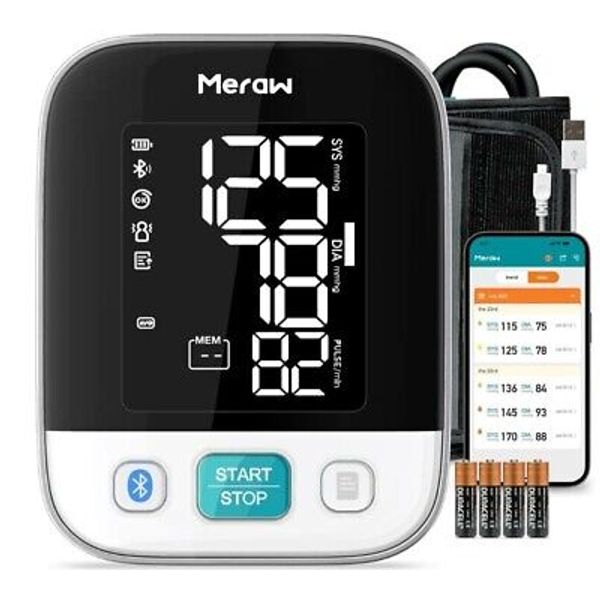 Bluetooth Blood Pressure Monitor for Home use, high Accuracy Blood Pressure Cuff