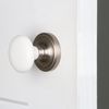 Nostalgic Warehouse Classic Rosette White Porcelain Round Door Knob