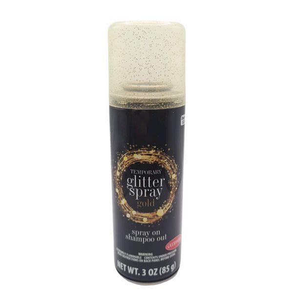 GOLD GLITTER Spray on Hair Color 3 oz GoodMark (Gold Glitter)