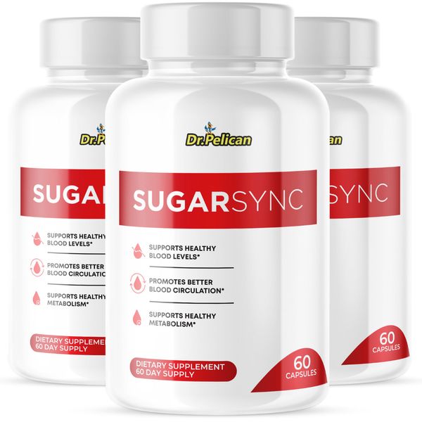 SugarSync- Blood Support- 3 Bottles- 180 Capsules