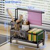 Bridgify Sponge Holder - Kitchen Sink Caddy, Soap Dispenser & Storage Essentials