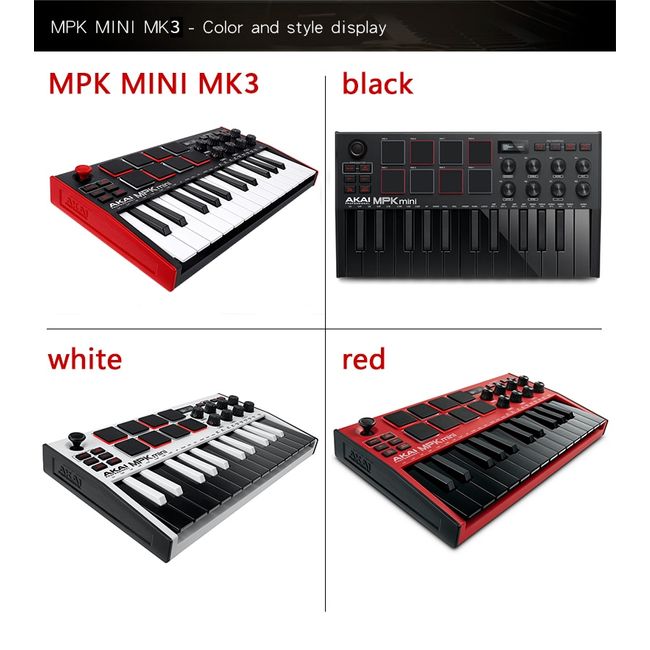 AKAI Professional MPK Mini MK3 25 Key USB MIDI Keyboard Controller
