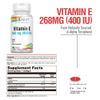 Solaray Vitamin E d-Alpha Tocopherol 268mg (400 IU) | 100ct