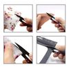 Sanhana Thread Cutting Scissors Black Blade with Protective Cover Sharp Sharp Craft Scissors Embroidery Sewing Shears Thread Cutting Scissors