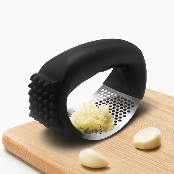 2in1 Garlic Press Grinder & Meat Tenderizer Stainless Steel Multifunctiona