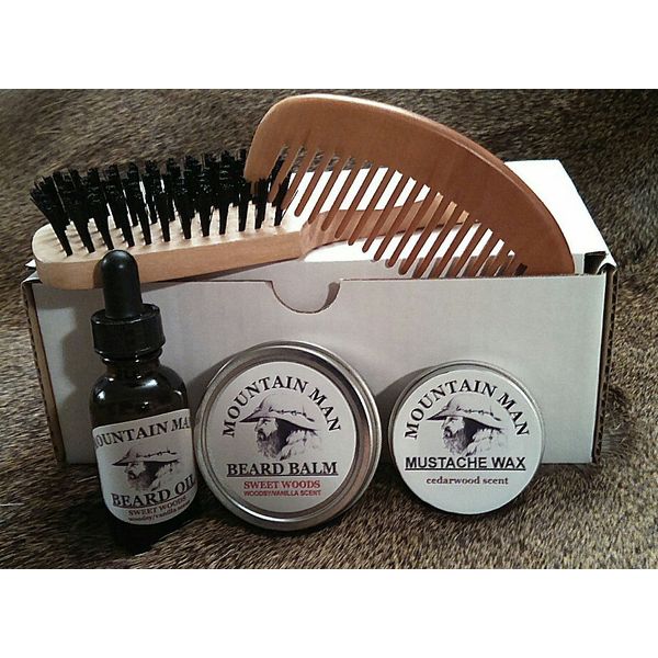 MOUNTAIN MAN OILS BEARD OIL  BEARD GROOMING GIFT SET