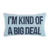 Peking Handicraft Big Deal Hook, 9x16 Throw Pillow