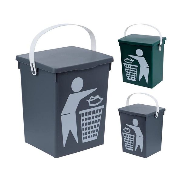 5 FIVE Bin 5 Litres Assorted Colours 235 x 180 x 165 mm