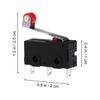 CESFONJER Mini Micro Limit Switch Roller Lever Arm SPDT Snap Action LOT 12 Pcs