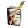 Take no Shit, Give no F's Book Pencil Holder, Vase, Gift for Reader