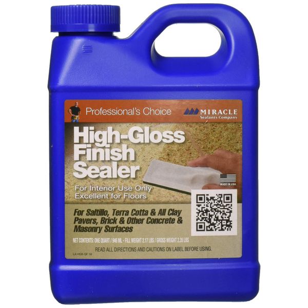 Miracle Sealants HGFS6QT High Gloss Finish Sealer Color & Gloss Enhancers, Quart, Clear, 32 Fl Oz