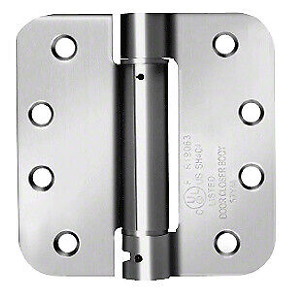 CRL S4826 4" x 4" Brite Chrome Heavy-Duty Spring Hinge