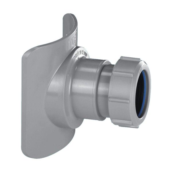 Mechanical Soil Pipe Boss Connector 2" Grey