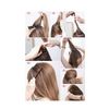 2Pcs Beige Puffy Ponytail Insert Hair Combs Hair Bun Updo Maker Hair Bump Up Insert Volume Hair Base Insert Pad Cushion Half-up Holder for Hair Styling