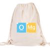JUNIWORDS Turnbeutel - Wähle eine Farbe - OMG - Farbe: Natur