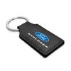 iPick Image Compatible with Ford Explorer Rectangular Black Leatherette Key Chain