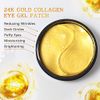 LIYALAN 24K Gold Under Eye Patches for Dark Circles and Puffiness Eye Mask Skin Care Products Eye Patches for Puffy Eyes Beauty Under Eye Treatment for Women 60Pcs…