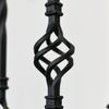 Matte Black "Enfield" Double Basket Stair Spindle - with Fixed and Adjustable Rake Brackets