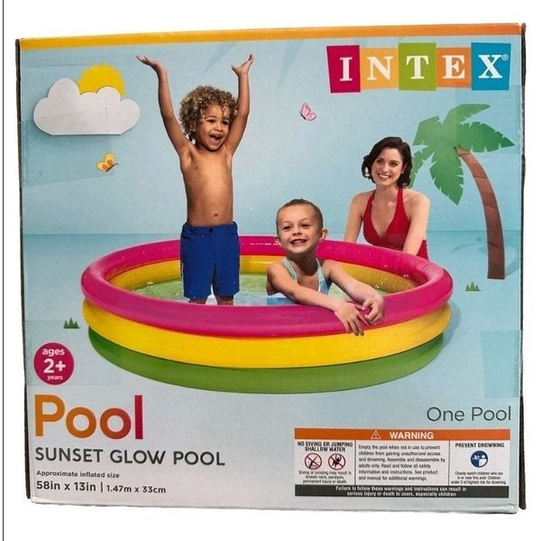 Intex Sunset Glow 57422EP Inflatable Kid Pool - 58" x 13"