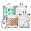 Holder Dispenser - Small Clear Plastic Canister Apothecary Jar