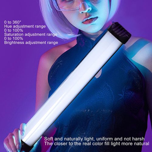 Locadence Handheld Light Wand, Multiple Color RGB LED Video Light, 2000mAh Rechargeable Mini Light Stick with Magnetic for Portrait Night Scene, Live Shooting