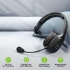 Noise Cancelling Overhead Wireless Headset with Boom Microphone