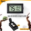 2PCS Reptile Thermometer Hygrometer for