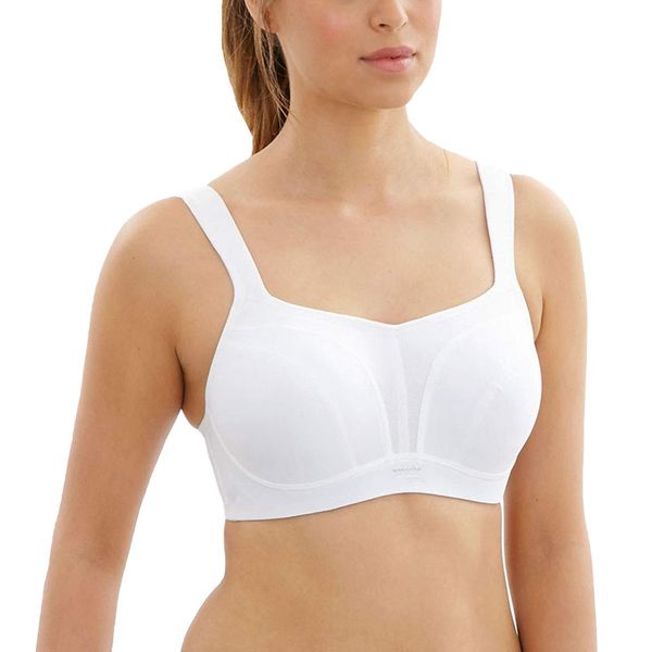 Panache Women's High Impact Underwire Sports Bra, White, 34DD