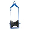 For Universal 4PCS 3 inch Blue Steel Cable Roller Up to 3" Diameter