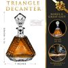 Custom Personalized Triangle Whiskey Liquor Decanter