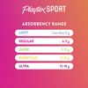 Playtex Sport Odor Shield Tampons Super Absorbency, Unscented - 16ct | Super Tampons for Women, Feminine Care, Playtex Tampon with 360 Leak Defense and Odor Control
