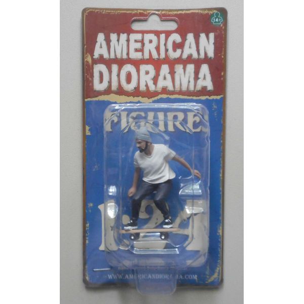 Skateboarder Figure II  American Diorama 1:24 Scale Guy Man 3"