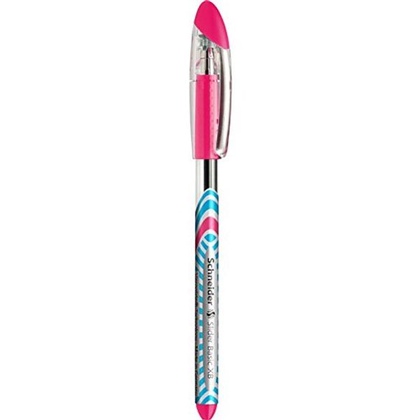 Schneider Slider Basic Ballpoint Pens Pack of 3 Extra Wide Pink Paste