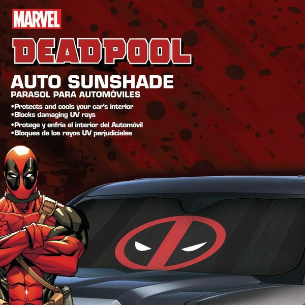 DEADPOOL Windshield Accordion Folding Sun Shade Visor Car Auto Vehicle NEW