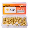 50pcs Tube Od 3/8 Brass Compression Sleeves Ferrulesbrass Compression Fitting A