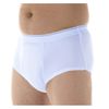3-Pack Men's Maximum Absorbency Washable Reusable Bladder Control Briefs White Small (Waist 30-32)
