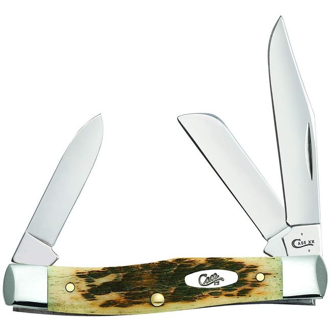 Case Medium Amberbone CV Stockman Pocket Knife